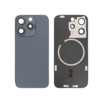 Vitre Arrière Titane Bleu iPhone 15 Pro - Sans Logo