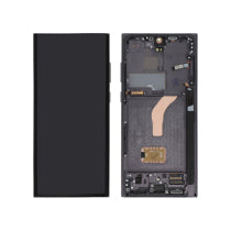 Ecran Complet Noir Galaxy S22 Ultra (S908) - Avec Châssis - ReLife