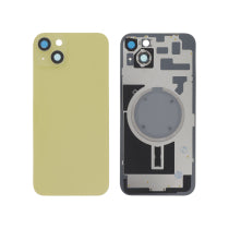 Vitre Arrière Jaune iPhone 14+ - Sans Logo