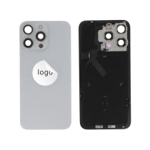 Vitre Arrière Complète Titane Blanc iPhone 15 Pro Max