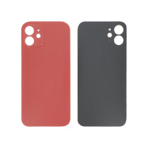 Vitre Arrière Rouge iPhone 12 - Sans Logo
