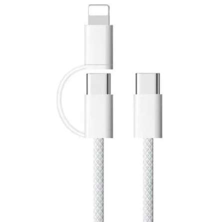 Câble USB-C avec Adaptateur Lightning 60W - 1m