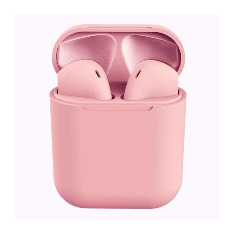 Écouteurs Bluetooth InPods 12 Macaron V5.0 Rose