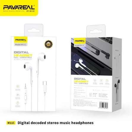 Kit Piéton USB-C PAVAREAL M11C Blanc