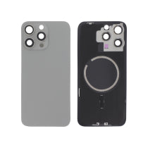 Vitre Arrière Titane Naturel iPhone 15 Pro Max - Sans Logo