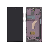 Ecran Complet Bordeaux Galaxy S22 Ultra (S908) - Avec Châssis - ReLife