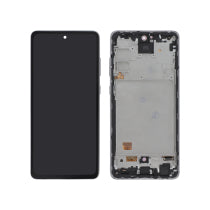 Ecran Complet Noir OLED Galaxy A72 - Avec Châssis