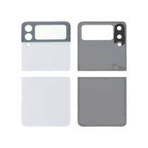 Vitre Arrière Complète Blanche Galaxy Z Flip3 5G (F711) - Sans Logo