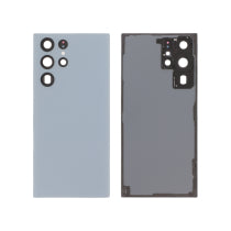 Vitre Arrière Bleu Ciel Galaxy S22 Ultra (S908) - Sans Logo