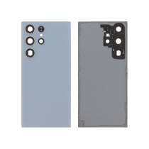 Vitre Arrière Bleu Ciel Galaxy S23 Ultra (S918) - Sans Logo