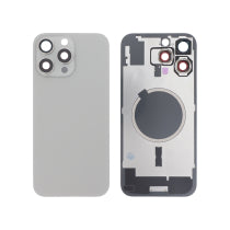 Vitre Arrière Titane Naturel iPhone 16 Pro Max - Sans Logo