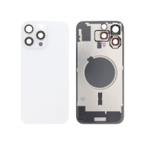 Vitre Arrière Blanche Titane iPhone 16 Pro Max - Sans Logo