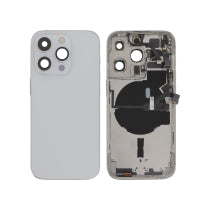 Vitre Arrière Complete Argent iPhone 14 Pro - Sans Logo