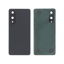 Vitre Arrière Noir Titane + Lentille Caméra Edge Galaxy S25 - S937B - Sans Logo