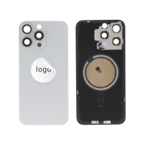 Vitre Arrière Titane Blanc iPhone 15 Pro Max