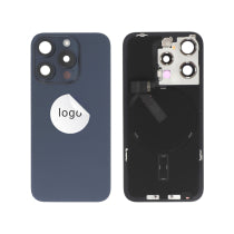 Vitre Arrière Complète Titane Bleu iPhone 15 Pro