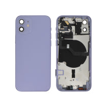 Vitre Arrière Complète Mauve iPhone 12 - Sans Logo