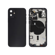Vitre Arrière Complète Noire iPhone 12 - Sans Logo