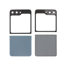 Vitre Arrière Complète Bleue Galaxy Z Flip5 (F731) - Sans Logo