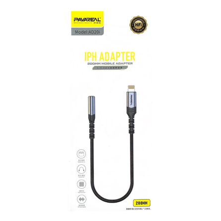 Adaptateur Jack / Lightning PAVAREAL AD20I 20cm