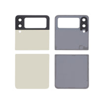 Vitre Arrière Complète Beige Galaxy Z Flip3 5G (F711) - Sans Logo