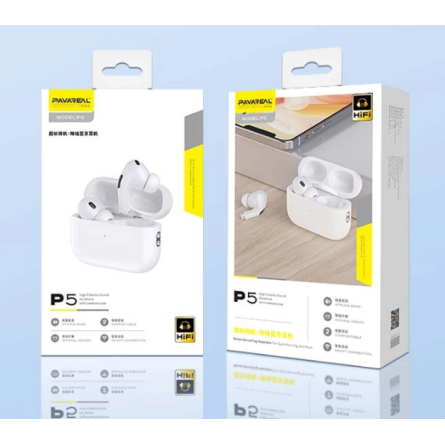 Oreillette Bluetooth V5.4 PAVAREAL AP05 Blanc